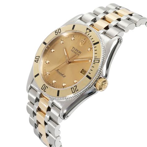 tudor monarch II men’s watch 15653 18kt Stainless Steel  